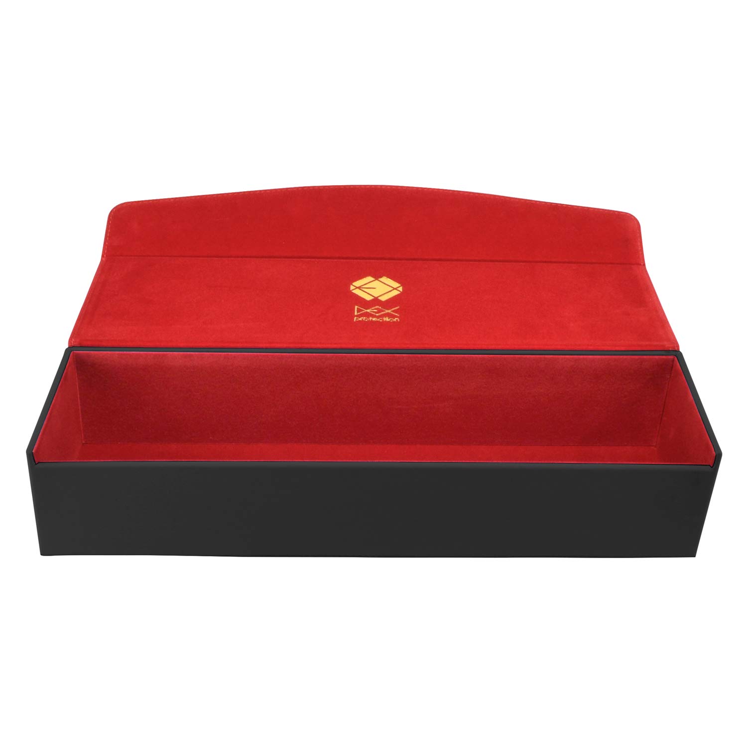 Dex Supreme 1 Row Black Card Game Storage Box - Premium Trading Card Organizer for MTG, Pokemon & Yu-Gi-Oh - Perfect for Collectors, Tournaments & Home Organization