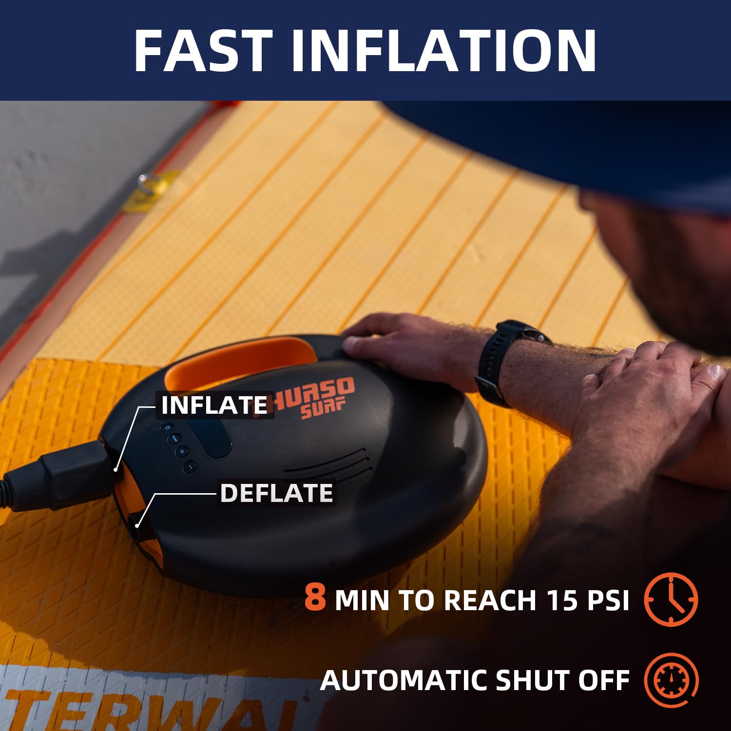 Best Electric Paddle Board Pump - High Pressure 20PSI, Fast Inflation & Deflation - Portable SUP Pump for Inflatable Paddle Boards - Perfect for Beach, Lake & Water Sports Adventures