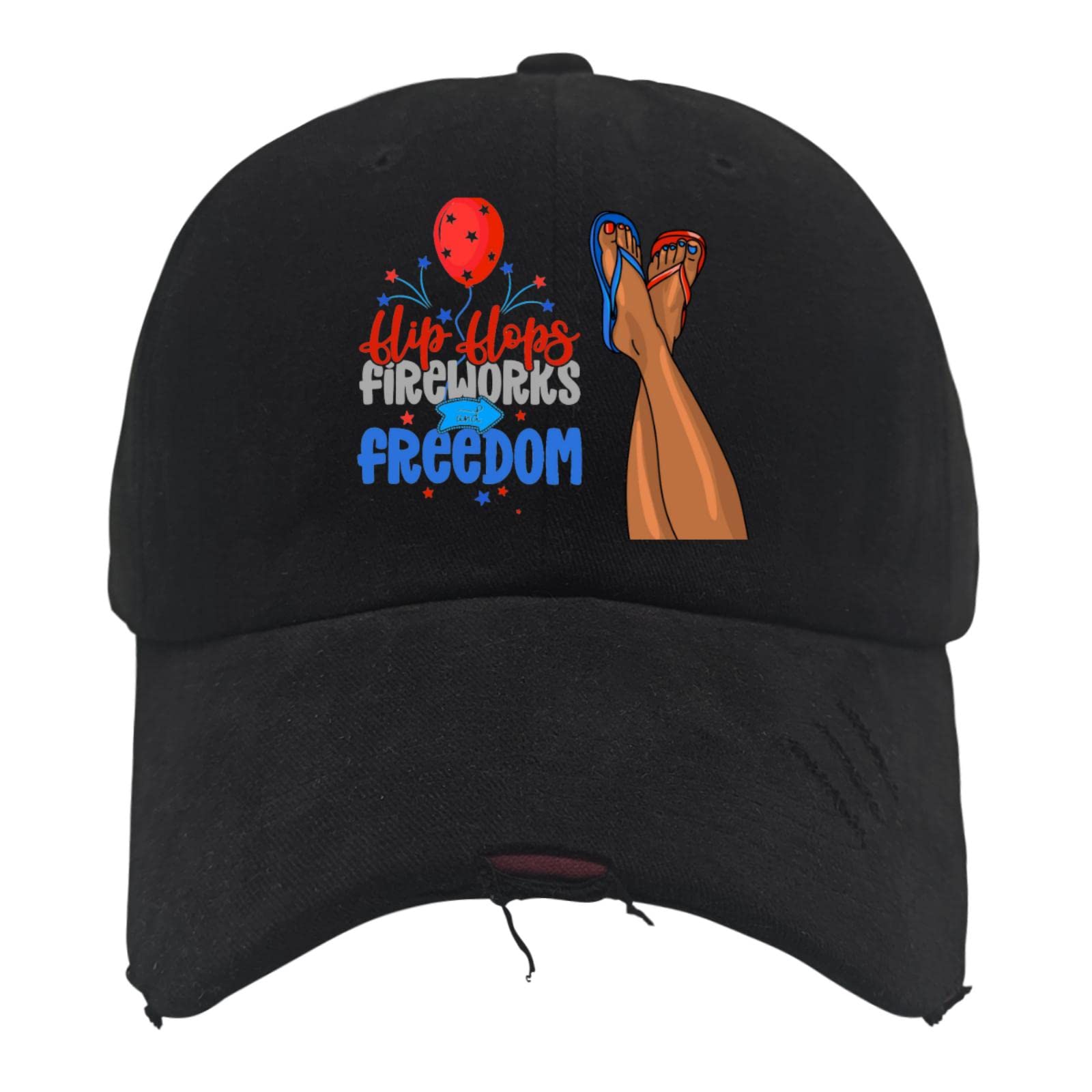 4th of July Patriotic Baseball Cap - Adjustable American Flag Hat for Men & Women - USA Independence Day Accessories for BBQ, Fireworks & Outdoor Celebrations
