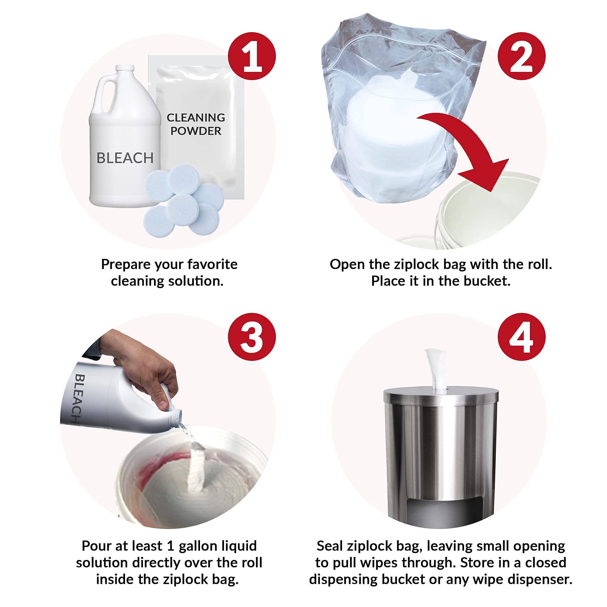 Dry Wipes Refill Set - 7200 Premium 7