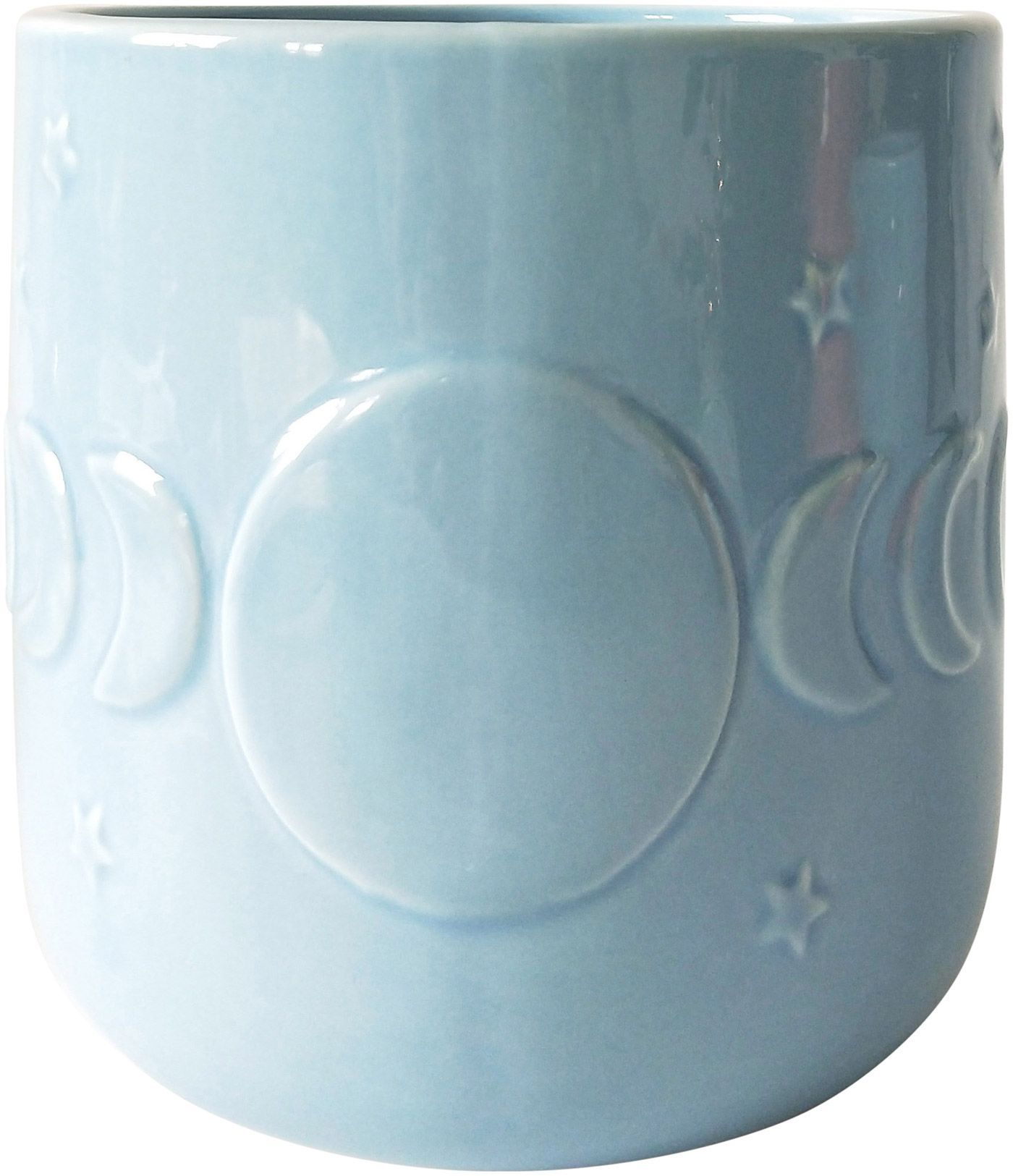 Moon Phase Planter - Unique Ceramic Flower Pot with Crescent Moon Design for Indoor Plants, Succulents & Home Decor | Perfect for Boho, Aesthetic Bedroom & Living Room Decor