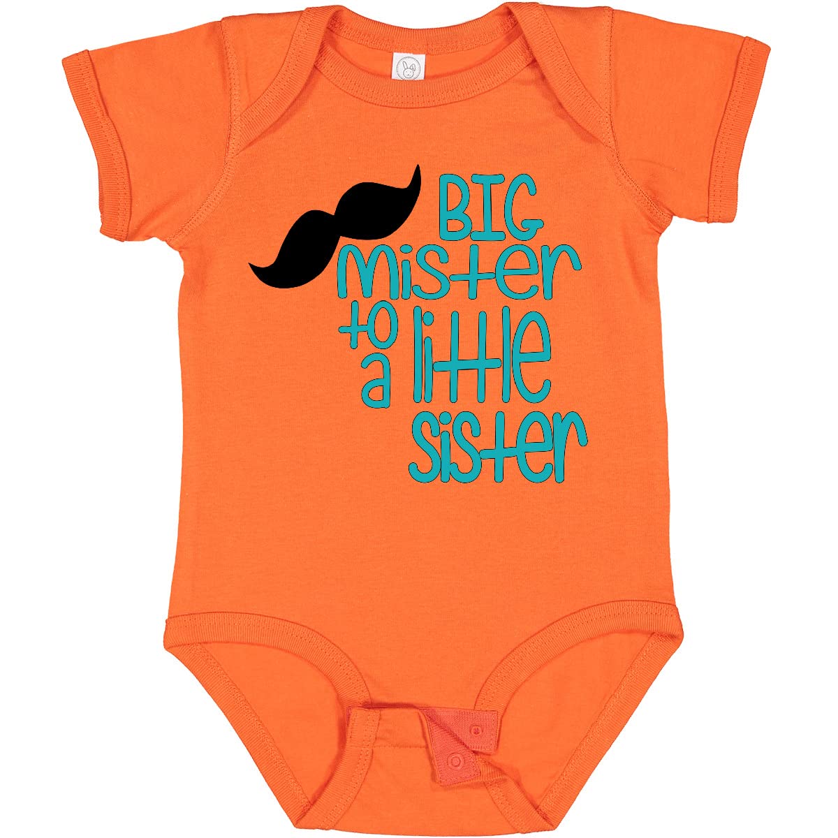 Inktastic Big Mister to Little Sister Baby Bodysuit - Cute Matching Sibling Outfit for Newborns & Infants | Perfect for Family Photos, Birth Announcements, and Special Occasions
