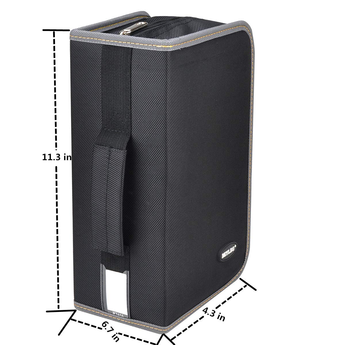 128 Capacity CD DVD Blu-ray Storage Case - Organizer Wallet for Discs, VCDs & Media - Compact & Durable Black Holder (Perfect for Home, Office & Travel Use)