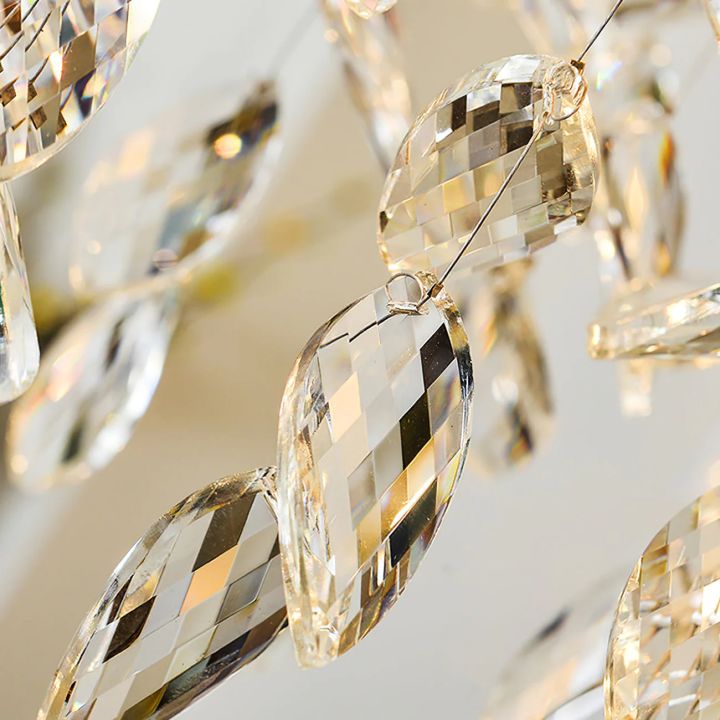 Dorale Modern Chandelier - Elegant Crystal Ceiling Light Fixture for Dining Room, Living Room & Bedroom | Energy Efficient LED Lighting | Perfect for Home Decor & Interior Design