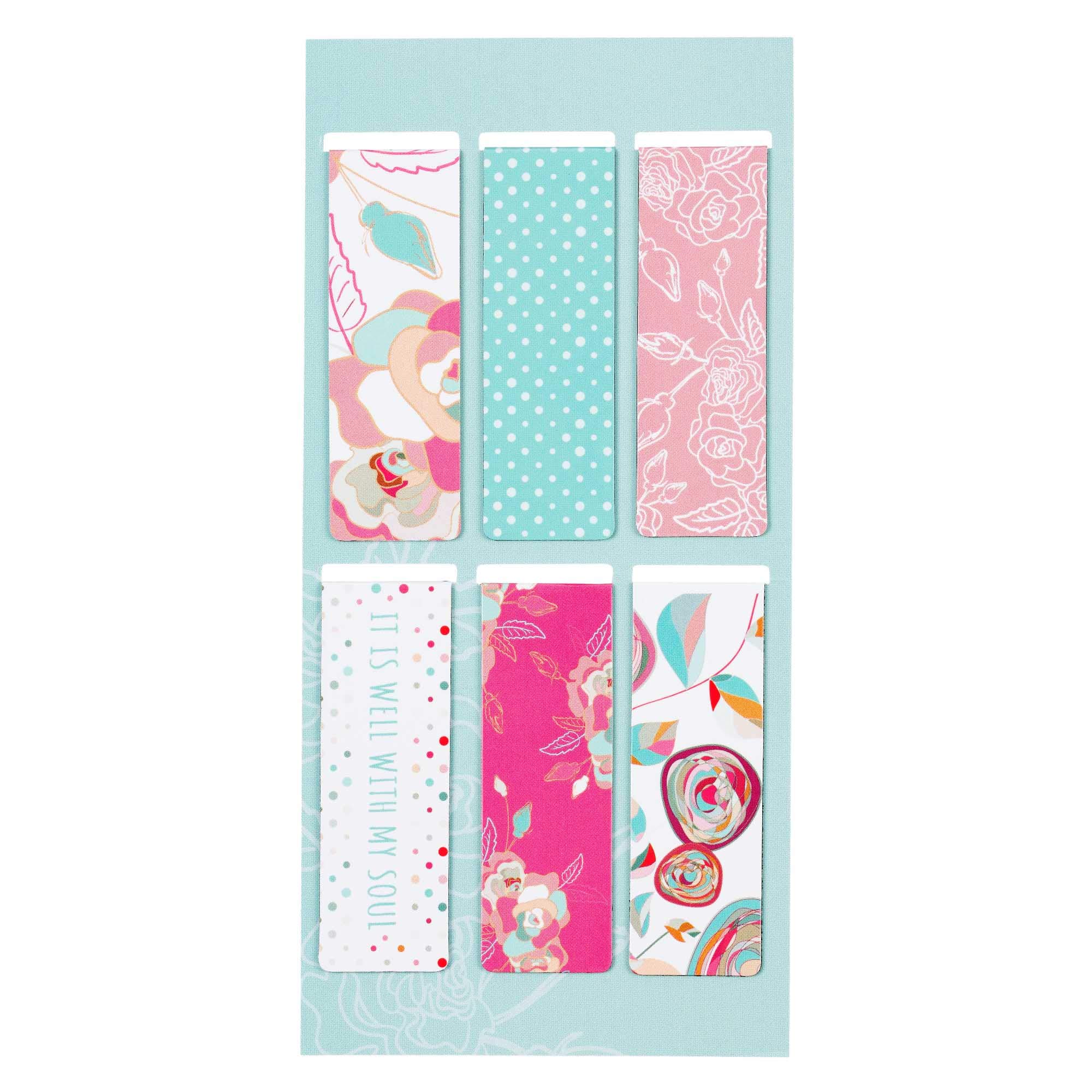 Inspirational Magnetic Bookmarks Set of 6 - Well With My Soul Motivational Bookmark Pagemarkers for Bible, Journals & Daily Reading | Perfect Gift for Book Lovers & Christians