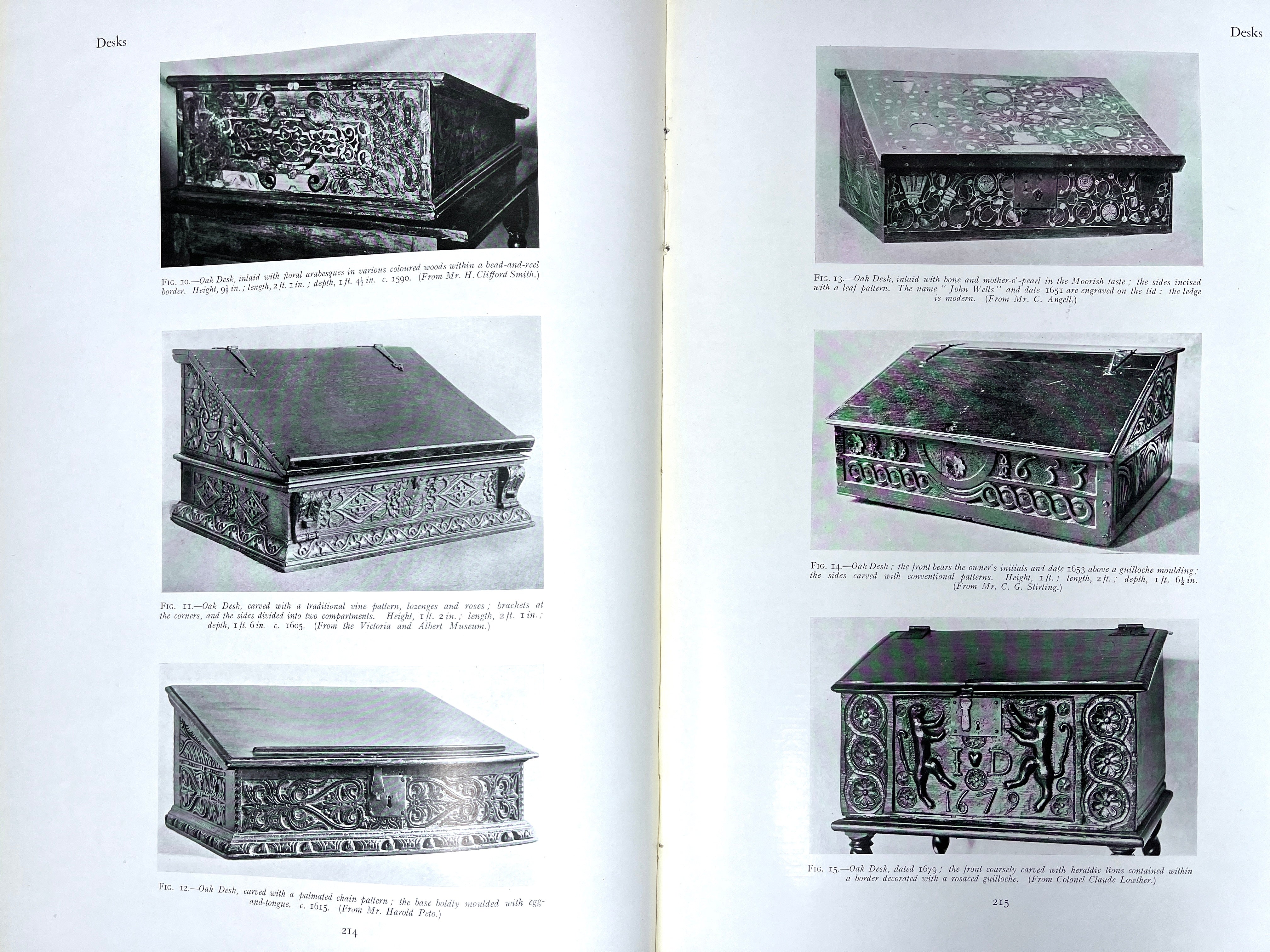 Antique English Furniture Dictionary: 3-Volume Hardcover Set, 1st Edition 1924-27 - Middle Ages to Late Georgian Period | Collector's Reference & Home Decor Guide