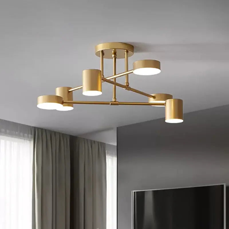 Belia Modern Ceiling Chandelier - Elegant Crystal LED Lighting Fixture for Dining Room, Bedroom, Living Room | Dimmable Hanging Light for Home Decor & Interior Design