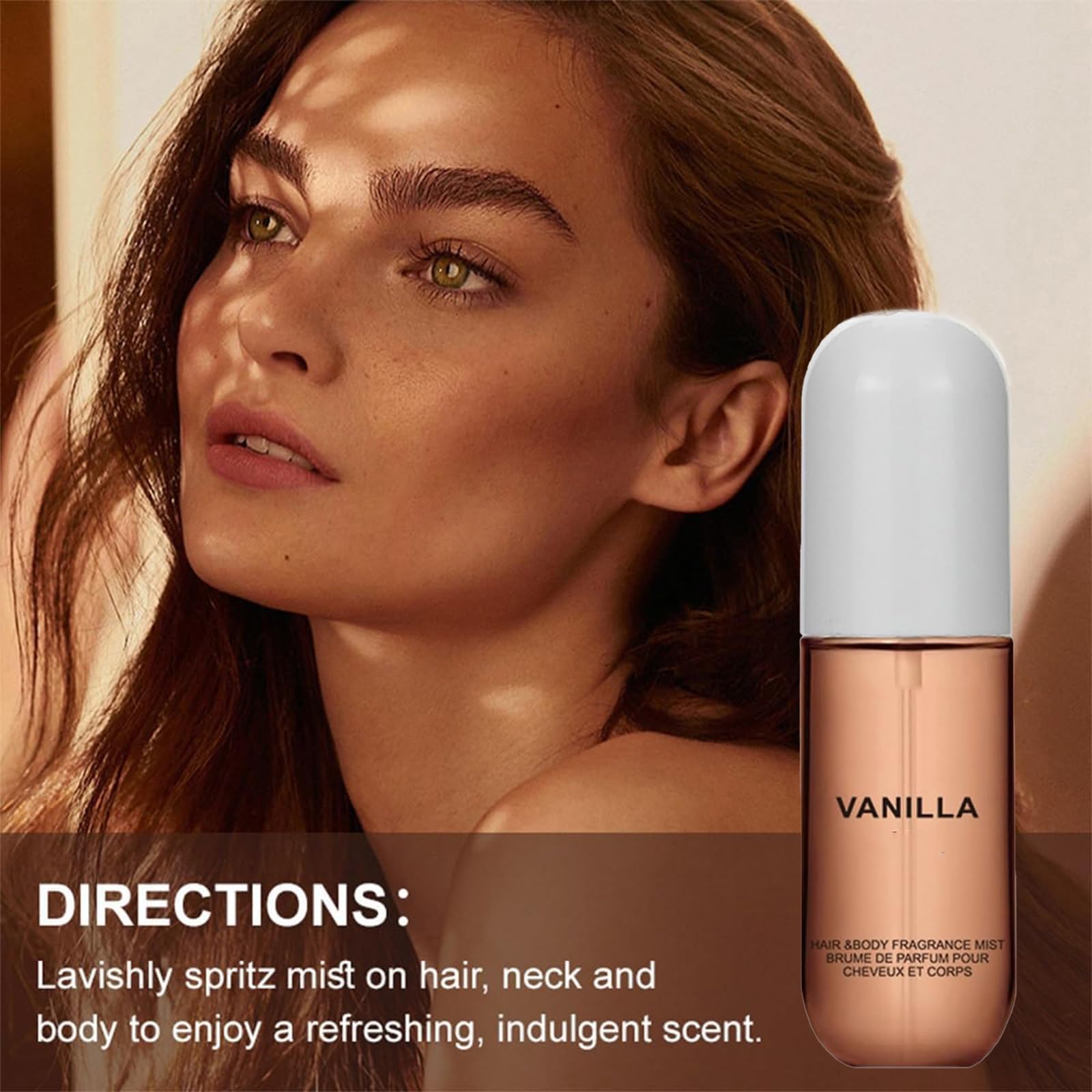 Vanilla Perfume for Women - Long Lasting Eau De Toilette Spray with Essential Oil, Hair & Body Fragrance Mist, 90ml Travel Size (2 Pack) - Perfect for Daily Wear, Date Nights & Gift Giving