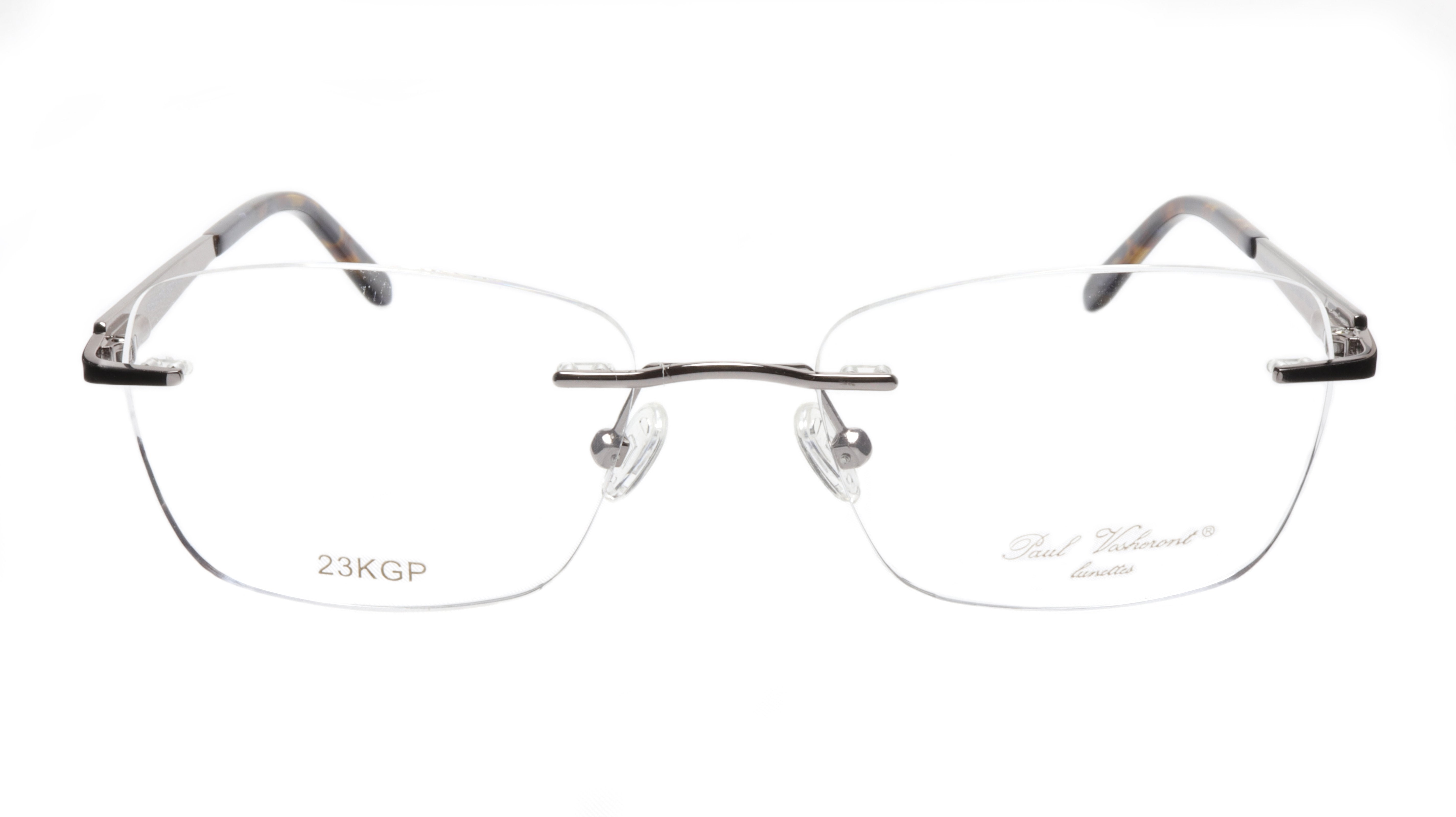 Paul Vosheront PV503 C02 Gold Plated Acetate Eyeglass Frames - Italian Made 52-17-135 Fit - Premium Lightweight Glasses for Men & Women - Perfect for Reading, Work & Fashion Accessories