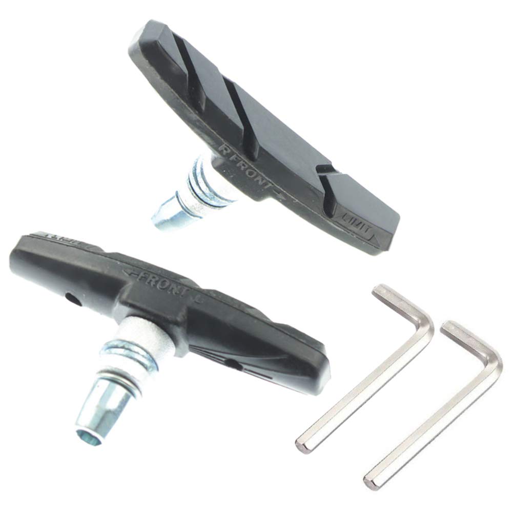 **BESPORTBLE V-Brake Pads for Bicycles - Durable Rubber Brake Pads for Road Bikes, Mountain Bikes & Hybrid Bikes - No-Skid, Silent Braking Performance - Perfect for Commuting, Cycling & Outdoor Adventures**