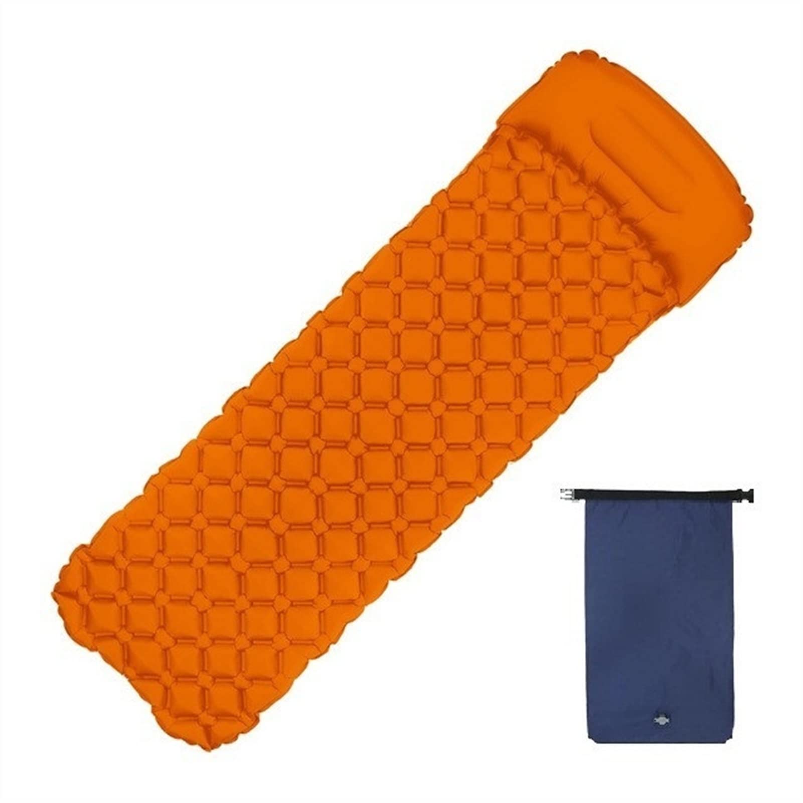 YEVYG Inflatable Camping Mat - Ultralight Air Sleeping Pad with Built-in Pillow for Backpacking, Hiking & Travel | Fast Inflation & Compact Design | Perfect for Outdoor Adventures, Beach Trips & Car Camping