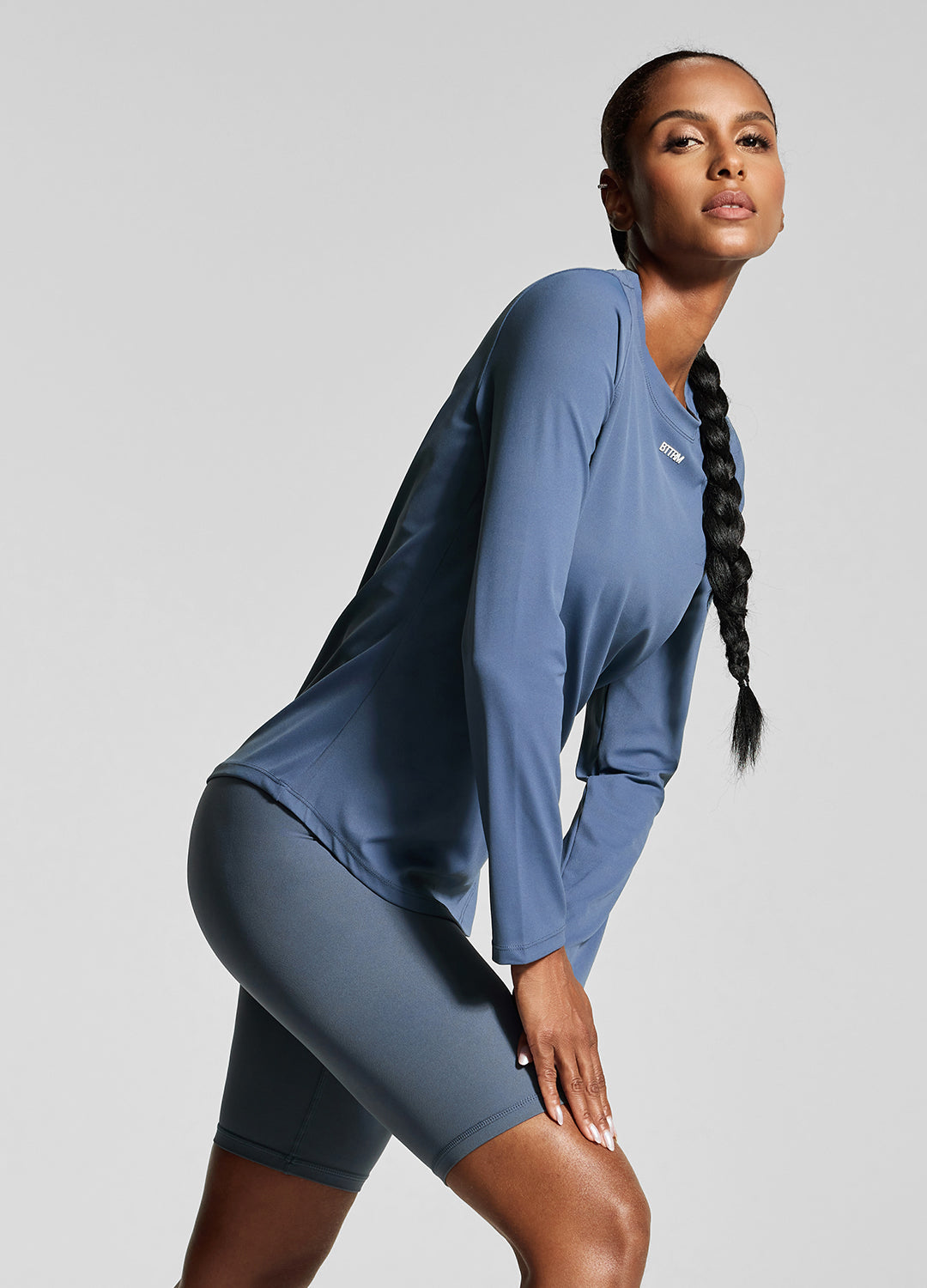 Stylish Iris Blue Long Sleeve Shirt for Women - Soft Comfortable Casual Blouse for Everyday Wear | Perfect for Office, Dating & Weekend Outings