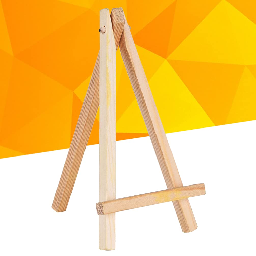 10pcs Mini Wooden Easel Stands - Small Display Easels for Art, Photos & Crafts - Perfect for Tabletop Decor, Wedding Place Cards, and Artist Canvas Holders
