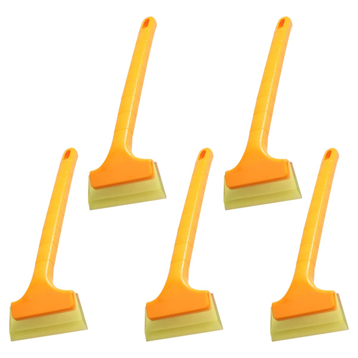 TEHAUX 5-Piece Car Snow and Ice Scraper Set - Heavy Duty Winter Snow Shovel, Ice Scraper, and Brush for Vehicle Windshield, Windows, and Side Mirrors - Essential Automotive Cleaning Supplies for Snow Removal and Winter Car Maintenance (Perfect for Trucks, SUVs, and Sedans)