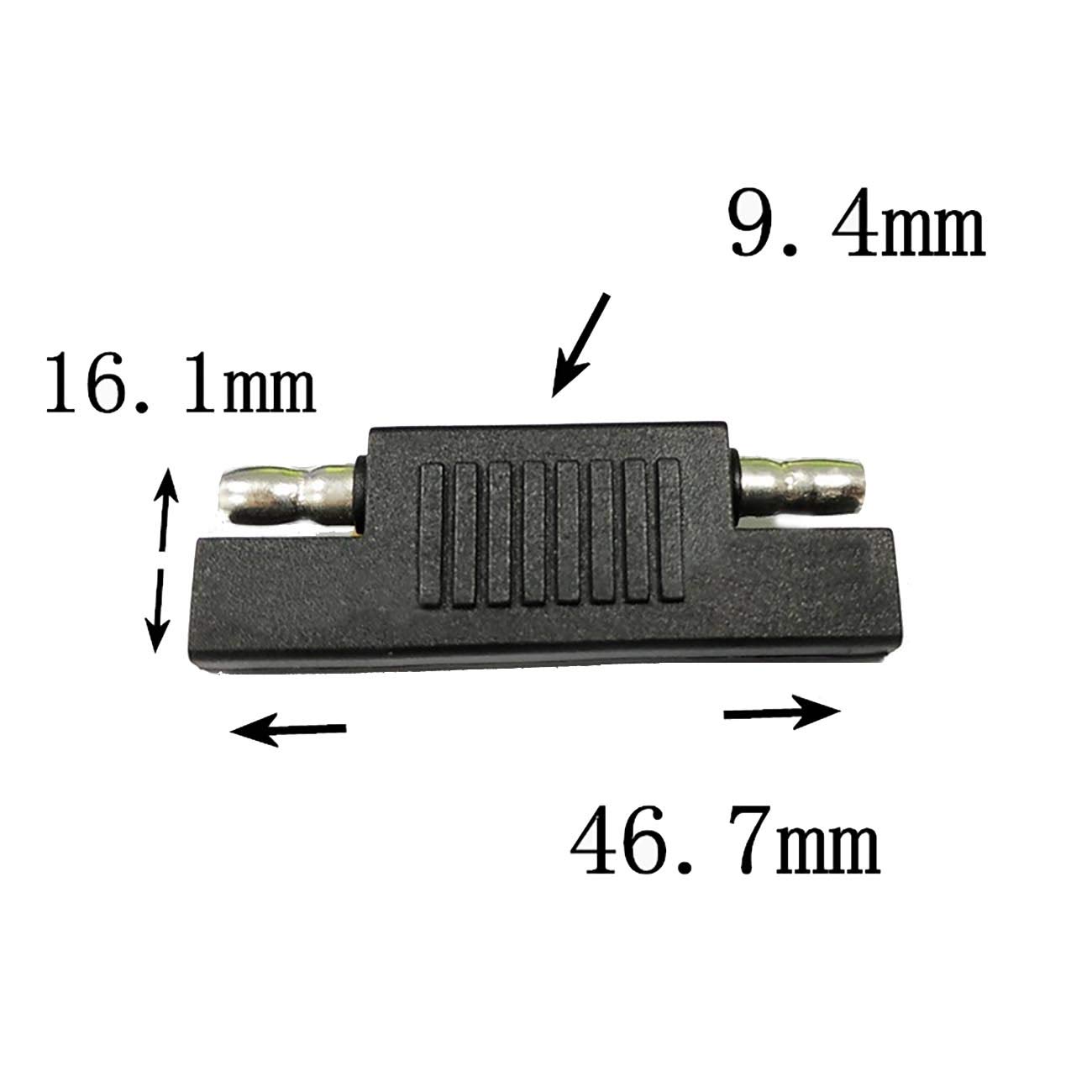 10AWG 2 Pin Power Industrial Circular Connector to SAE Adapter Cable - Waterproof RV Solar Port Compatible with Furrion, Solar Suitcase LP-20 & Forrest River RVs - Perfect for Off-Grid Solar Systems, RV Power Connections & Marine Applications