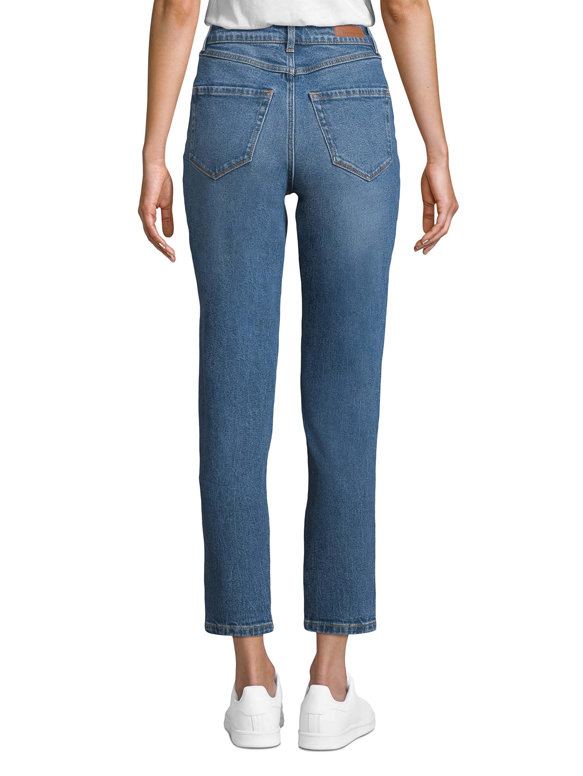 Tom Tailor Women's High Waist Mom Fit Jeans - Comfortable Stretch Denim Pants for Casual Wear & Everyday Outfits