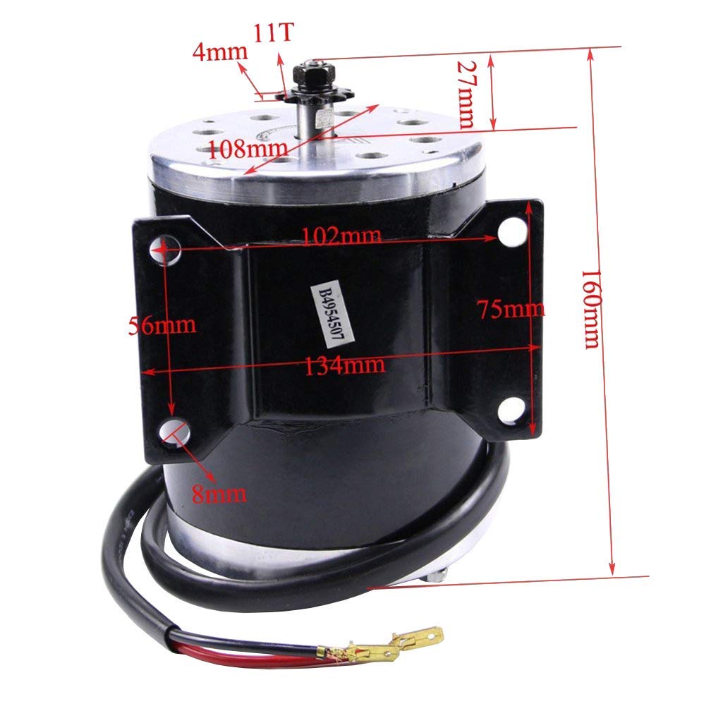24V 500W Brushed Speed Motor & Controller Kit - High Performance for Electric Scooters, Go Karts, Bicycles, E-Bikes, Tricycles & Mopeds - Perfect for Commuting, Off-Road Adventures & DIY Projects