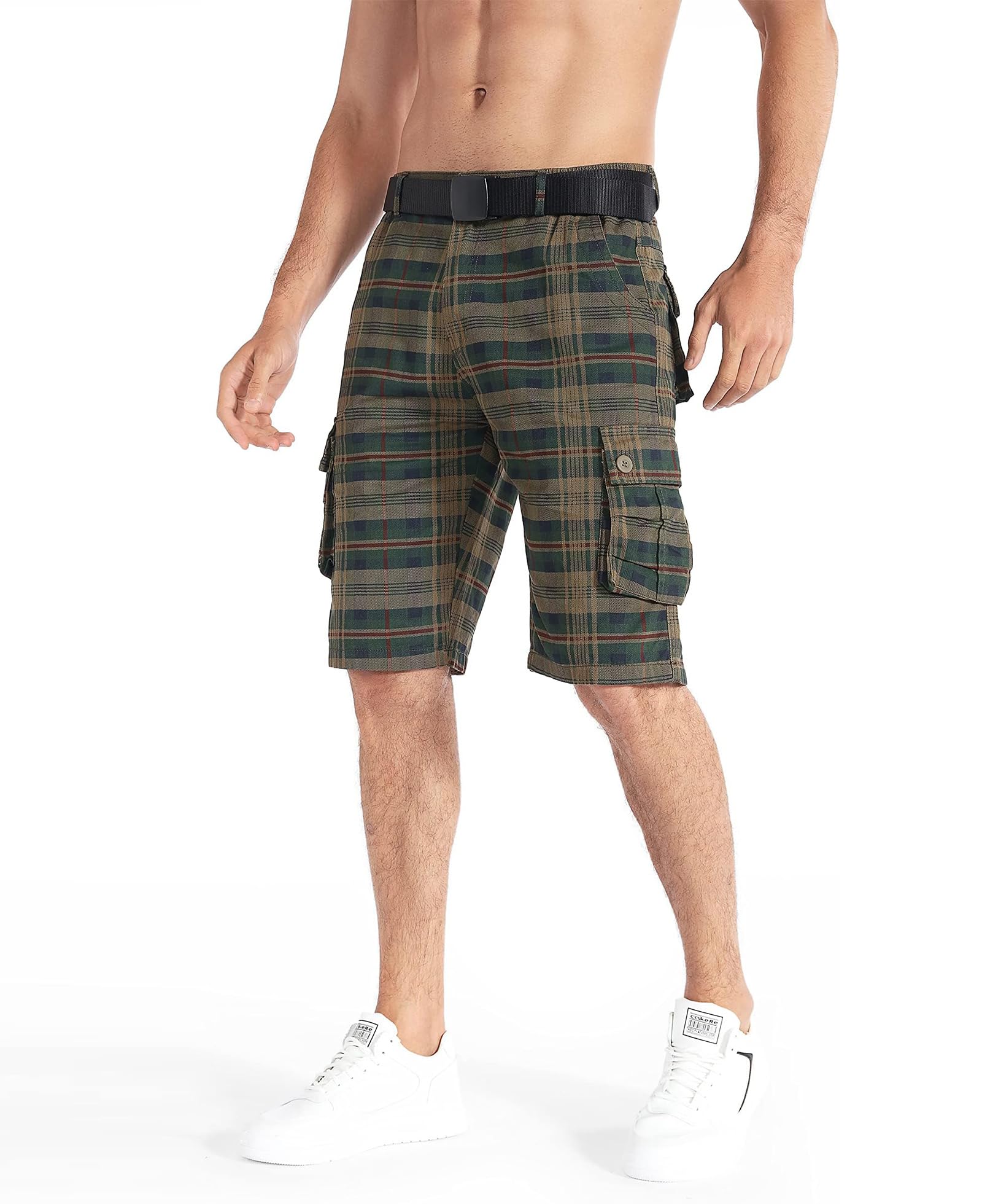 Zeetoo Men's Camo Cargo Shorts - Classic Relaxed Fit with Multi-Pockets | Durable Outdoor Hiking, Camping & Summer Casual Shorts