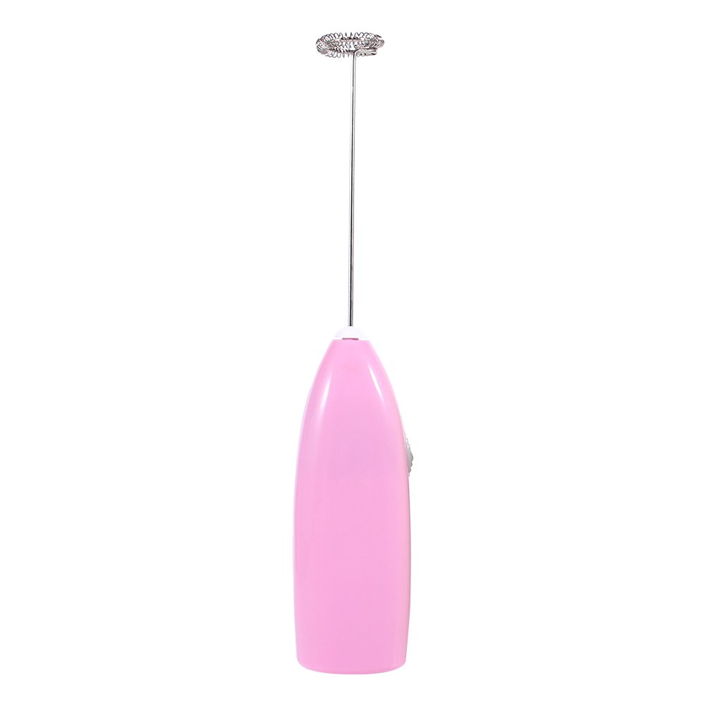 MAVIS LAVEN Electric Milk Frother - 4 Colors, Fast & Quiet Handheld Milk Foamer for Coffee, Latte, Cappuccino, Hot Chocolate & Matcha - Perfect for Home, Office & Cafe Use (Pink)