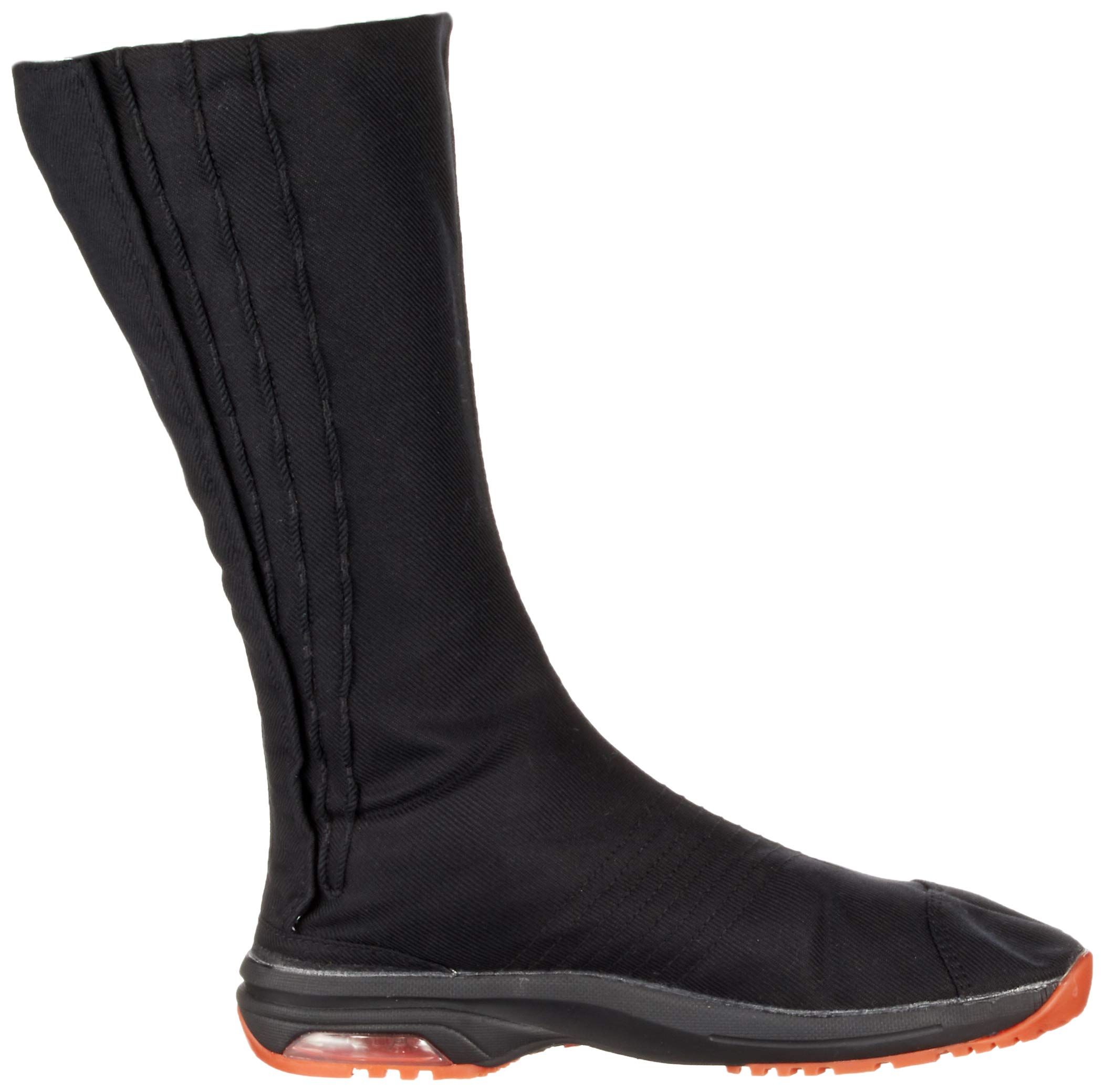 Marugo Traditional Japanese Tabi Shoes - Air Jog V 12 Clasps Air Cushioned Toe Boots for Men & Women | Comfortable Long Boots for Martial Arts, Cosplay, and Outdoor Activities