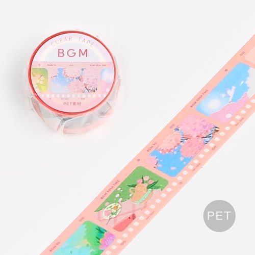 BGM Film Series 30mm Clear Masking Tape - High Quality Background Music for Movies & Videos - Perfect for Film Production, Video Editing, and Creative Projects