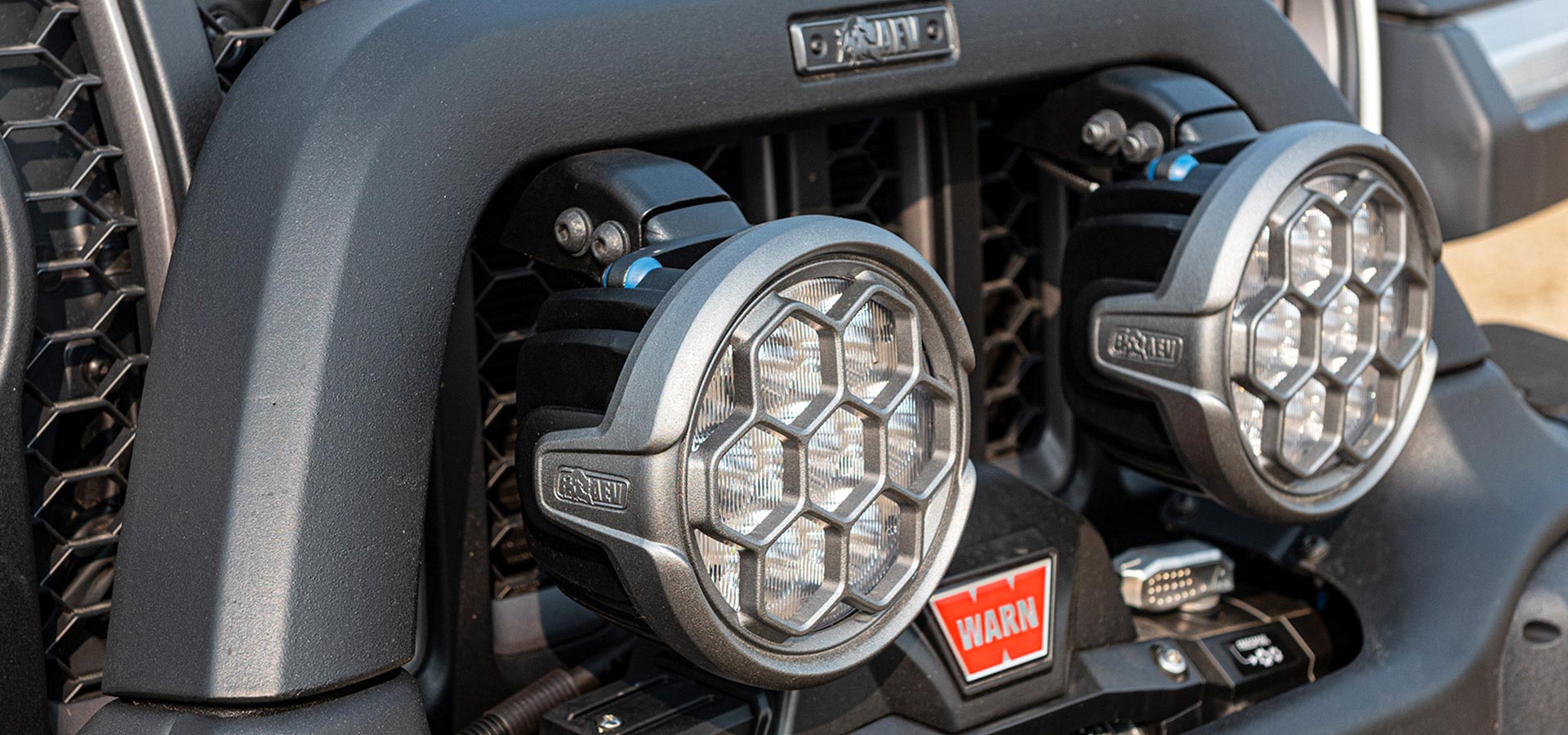 AEV 7000 Series Light Mount Kit for Jeep Wrangler JK & JL (2007-2023) - Compatible with RX/EX Front Bumper - Heavy Duty Off-Road LED Light Brackets - Perfect for Trail Riding, Overlanding & Night Driving Adventures