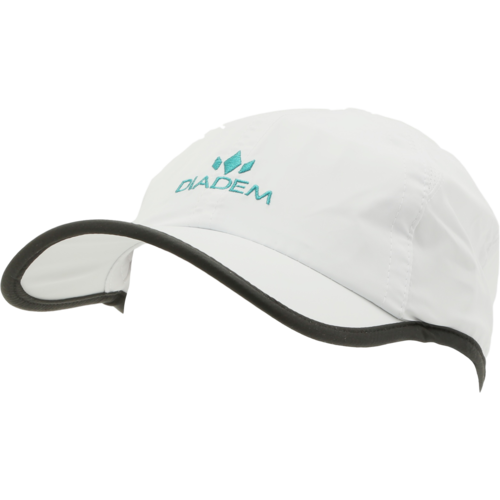 Diadem DryCore Select Performance Hat - Moisture Wicking & UV Protection Baseball Cap for Men & Women - Perfect for Running, Golf, Tennis & Outdoor Activities (White)