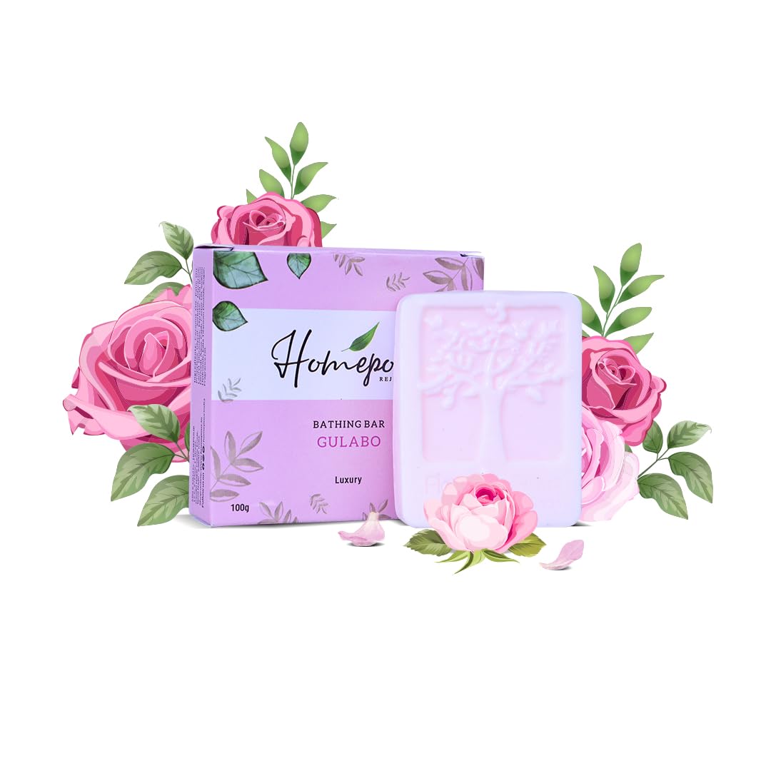 Gulabo Luxury Handmade Soap 100g - Natural Bathing Bar for Soft Skin | Perfect for Spa Day, Gift Sets & Daily Skincare Routine
