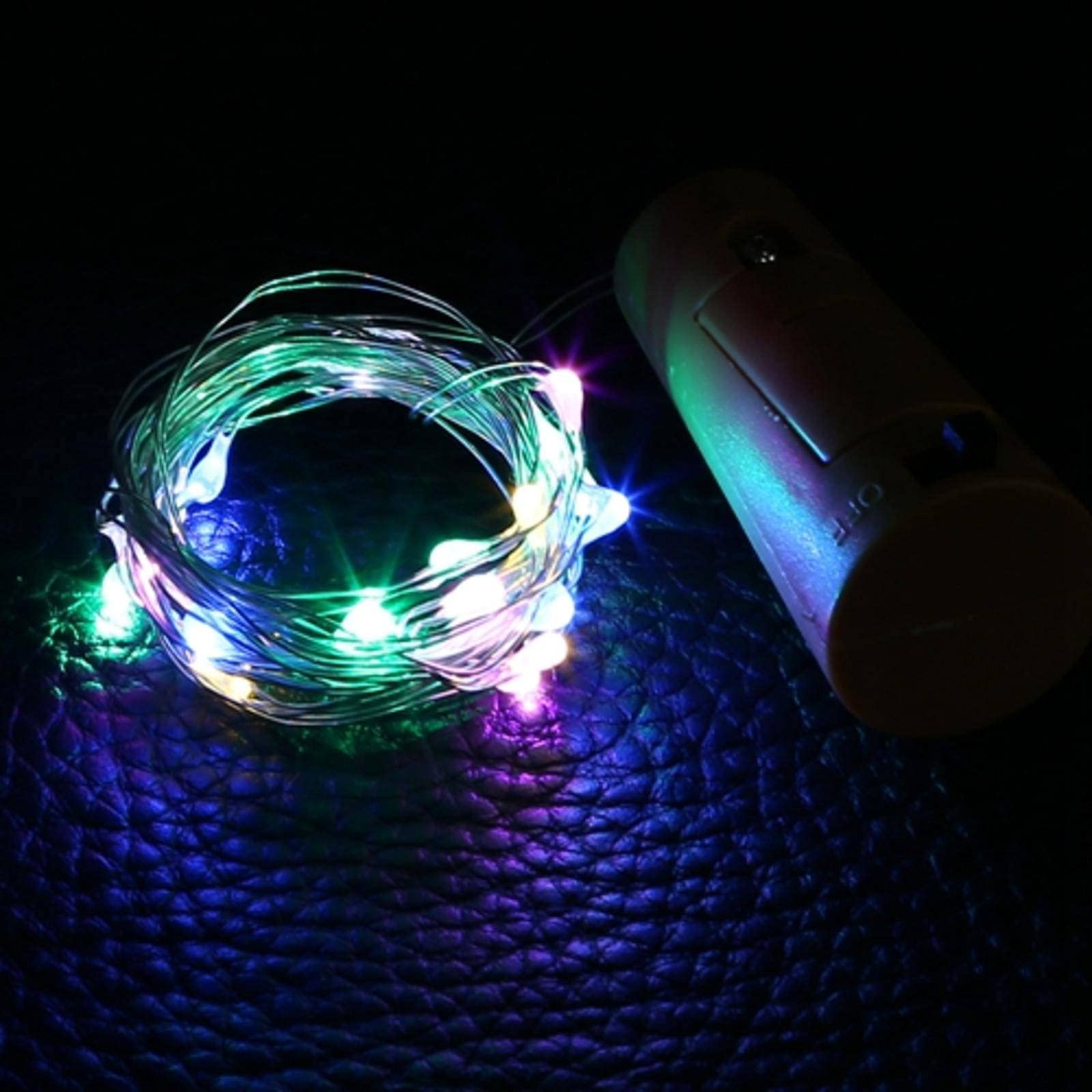 Battery Powered LED String Lights - 1M/2M Copper Wire Fairy Lights for DIY Crafts, Christmas Decor, Glass Bottle & Garland Decoration | Indoor & Outdoor Use
