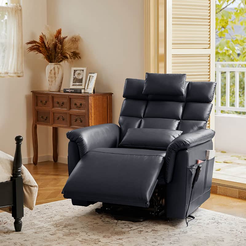 Best Lay Flat Lift Geri Chairs with Adjustable Headrest & Lumbar Support - Ergonomic Recliner for Elderly & Post-Surgery Recovery - Perfect for Home Care & Physical Therapy
