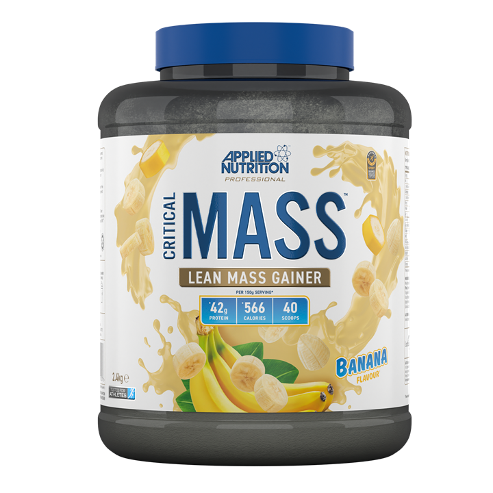 Applied Nutrition Critical Mass Professional Weight Gainer - 2.4kg (5.3lb) with 16 Servings | Muscle Building & Recovery Supplement for Bodybuilding, Fitness & Post-Workout