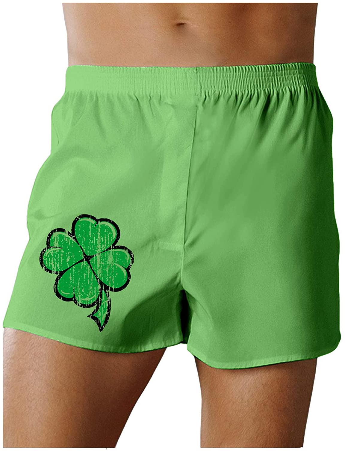TOOLOUD St. Patrick's Day Green Boxer Shorts - Funny Irish Pub Underwear for Men | Perfect for St. Paddy's Day Parties & Irish-Themed Events