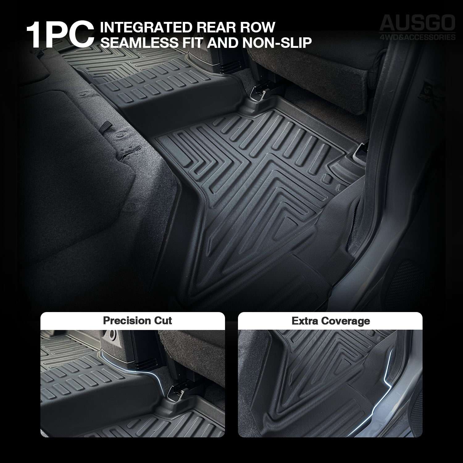 5D Custom Fit Car Floor Mats for Holden Colorado Dual Cab (2012-2020) - All-Weather Protection, Non-Slip Design - Perfect for Off-Roading, Camping & Daily Commute