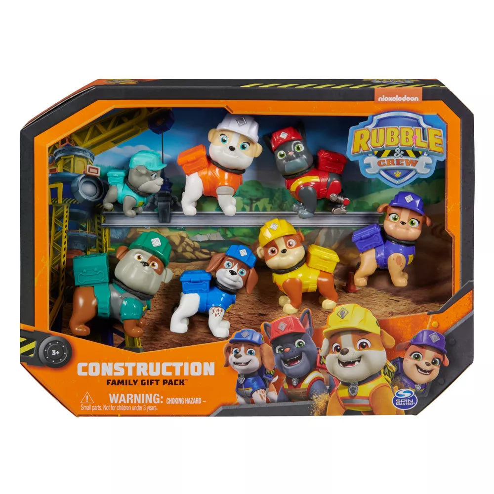 PAW PATROL Rubble & Crew Construction Toy Set - Kids Building Playset with Rubble & Crew Figures - Perfect Gift for Boys & Girls - Great for Pretend Play & Construction-Themed Birthday Parties