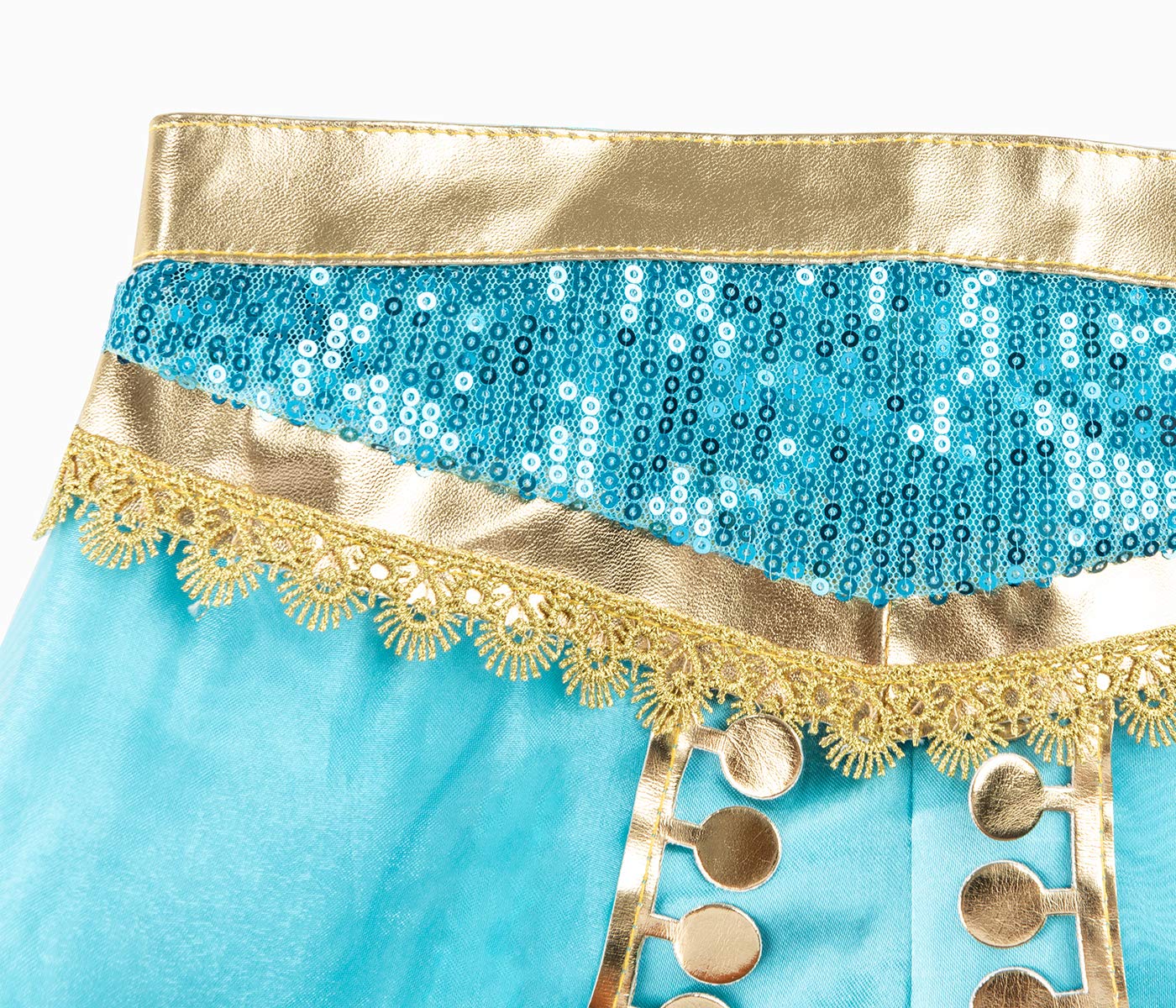 Funna Princess Dress Up Costume for Girls - Kids Party Fancy Dress Outfit for Halloween, Birthday & Role Play
