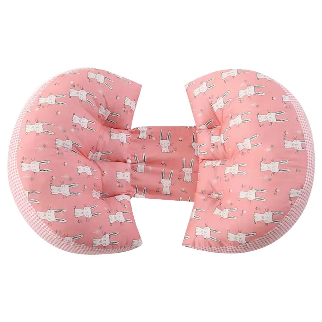 Pregnancy Pillow for Maternity Support - Removable & Washable Cotton Cover, Soft & Comfortable for Scientific Sleep - Belly & Lumbar Support with Adjustable Width - Perfect for Side Sleepers & Pregnant Women During All Trimesters