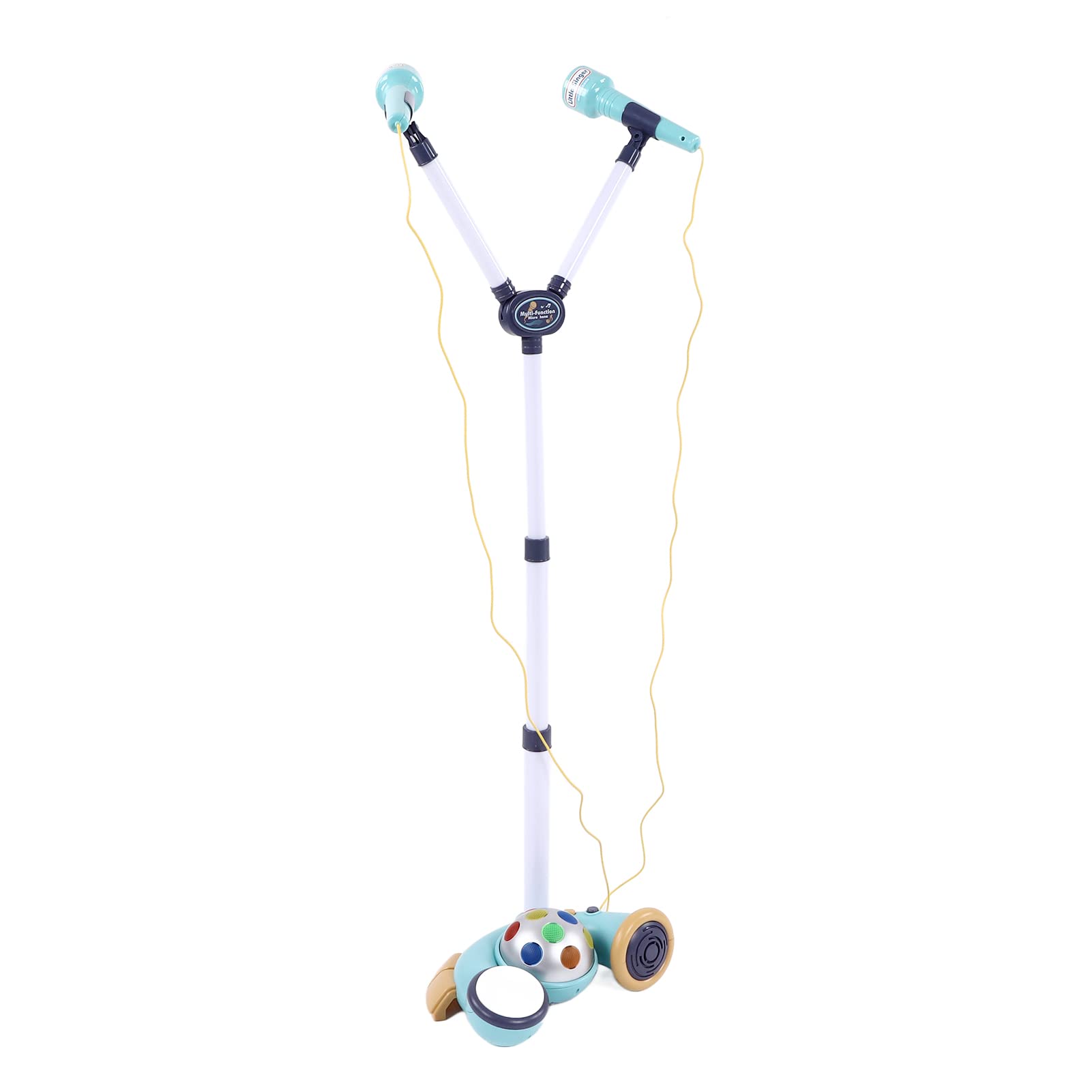 Portable Kids Karaoke Machine with LED Lights - Singing Microphone Toy for Children, Birthday Gifts & Party Entertainment (Pink/Blue) | Perfect for Home Play, Birthday Parties & Family Gatherings