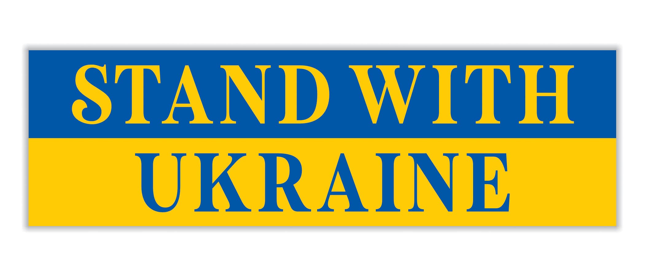 Voila Print I Stand with Ukraine Car Magnet - 10