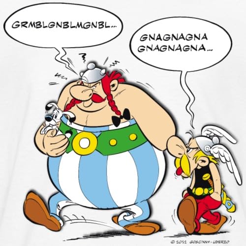 Asterix & Obelix Speech Bubbles Kids' T-Shirt - Fun Cartoon Graphic Tee for Boys & Girls - Perfect for School, Playdates & Comic Book Fans