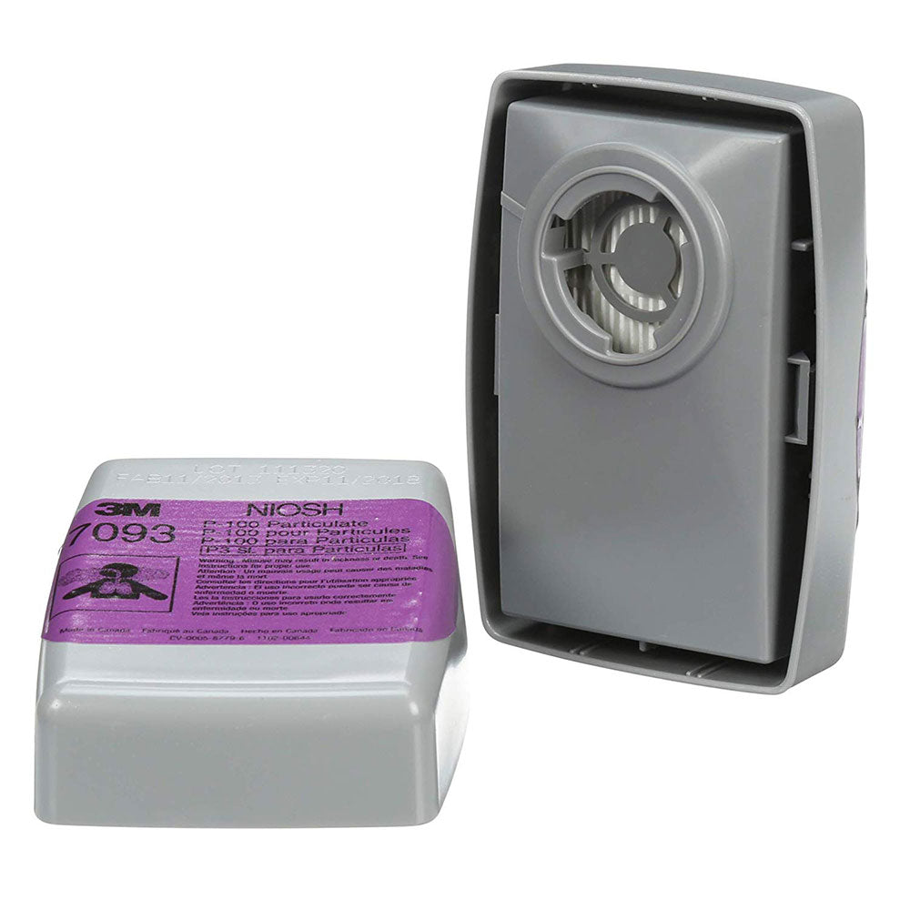 3M 7093 P100 Particulate Filter - Respirator Replacement Cartridges for Dust, Mold & Particles - Ideal for Construction, Woodworking & DIY Projects