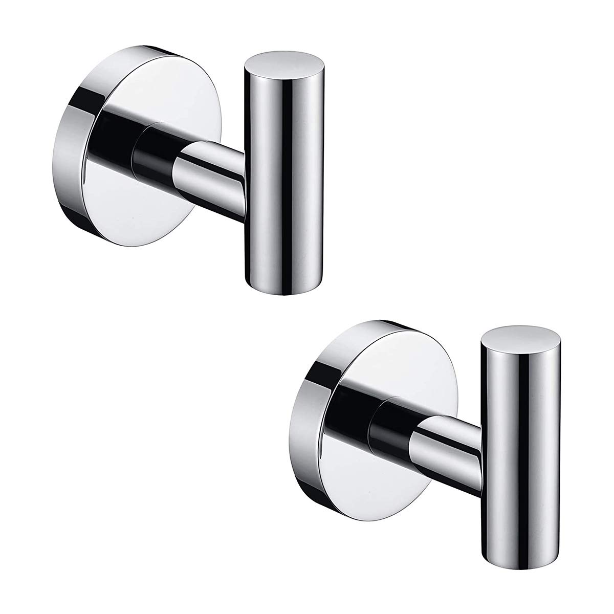 Stainless Steel Coat Hook 2 Pack - Bathroom, Kitchen & Hotel Use