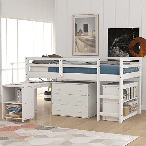 White +(Rolling Portable Desk)