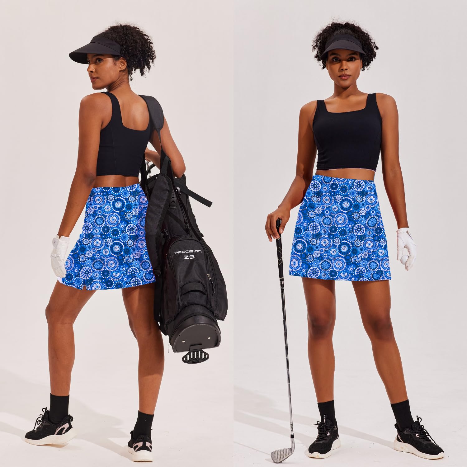 Ekouaer Women's Athletic Skorts - Lightweight Golf Skirts with Inner Shorts & Pockets for Tennis, Workout, Sports & Pickleball | Perfect for Golf, Running, Yoga & Gym Activities