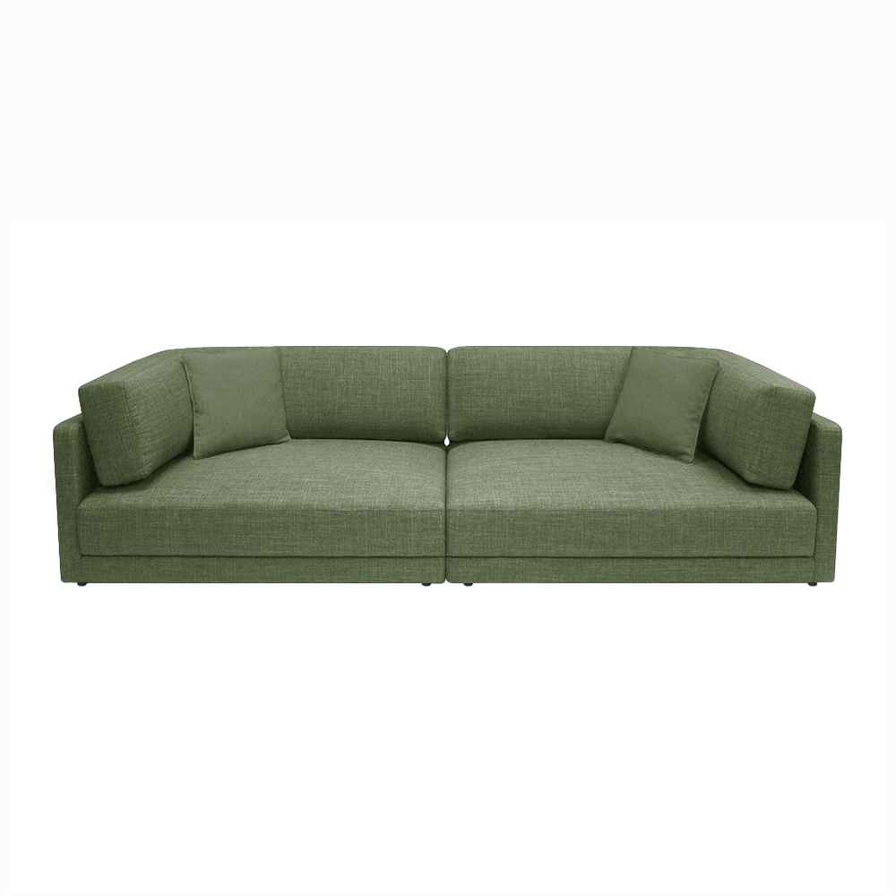 Dennis 3-Seater Modular Sofa Set with EcoClean Fabric | Modern L-Shaped Sectional Couch for Living Room, Lounge & Home Theater | Easy Assembly & Stain-Resistant