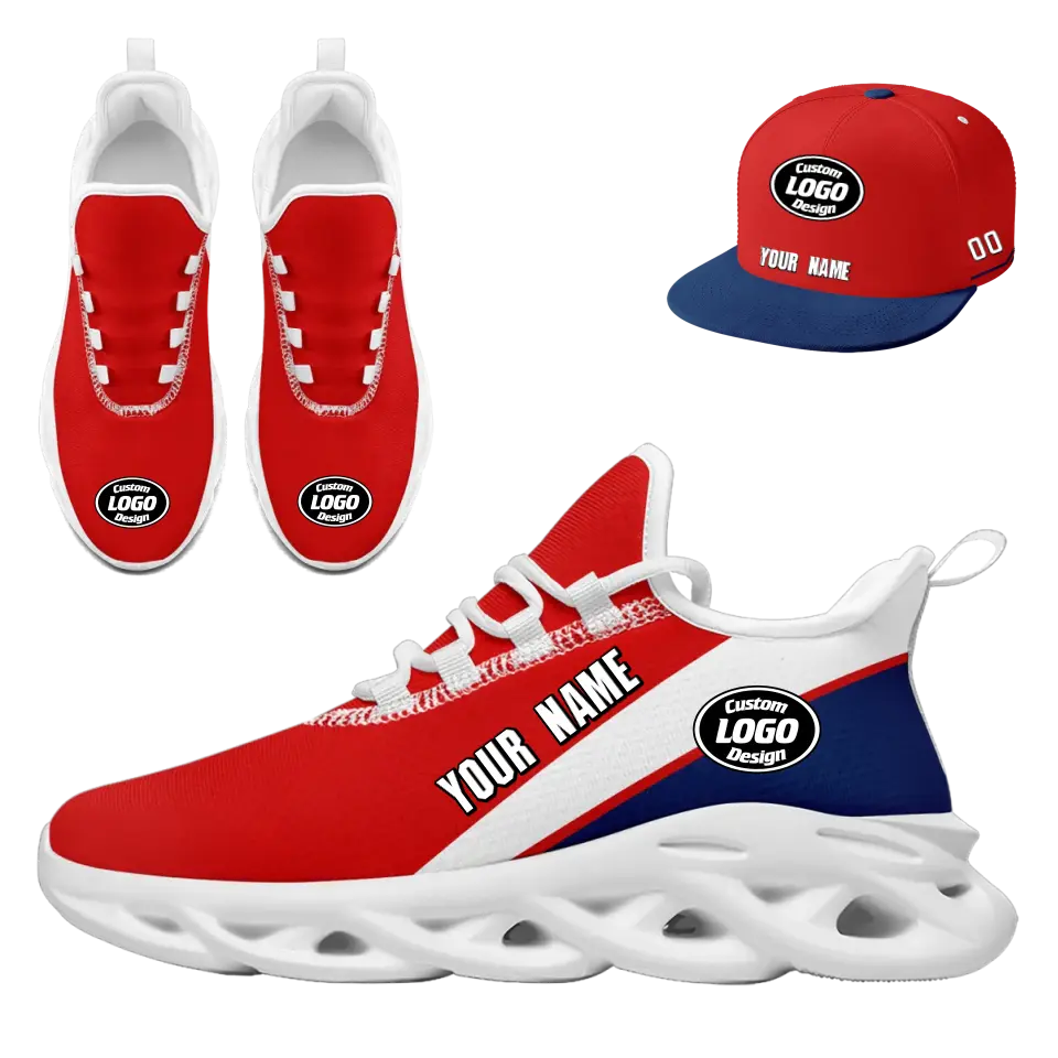 Custom Maxsoul Sneakers & Hat Combo Set - Personalized Athletic Shoes & Apparel for Gifts, Brand Promotions, Fan Festivals & Special Events - Perfect for Sports Enthusiasts, Corporate Giveaways & Themed Parties