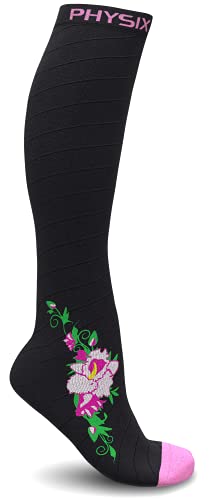 Black/Pink Flower