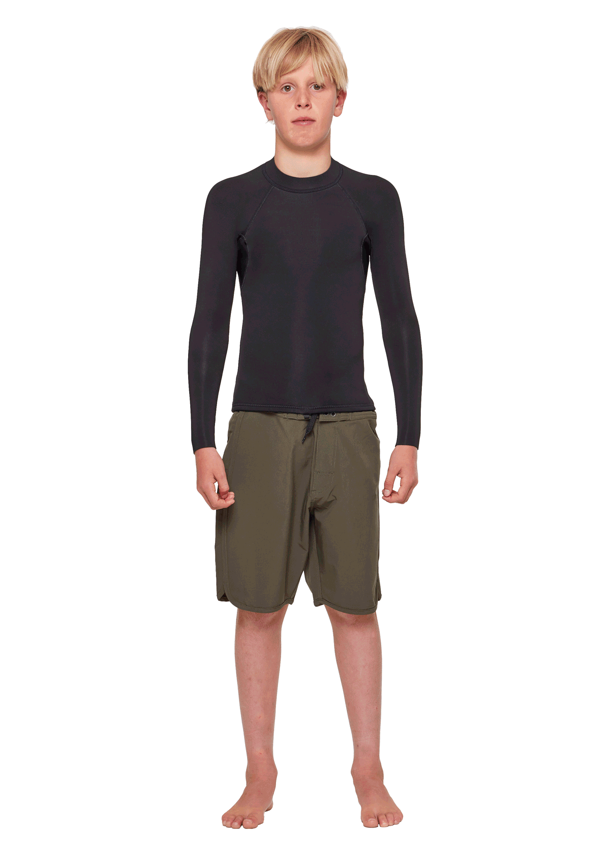2mm Kids Neoprene Wetsuit Jacket with Back Zip - Warm & Flexible for Surfing, Swimming & Water Sports