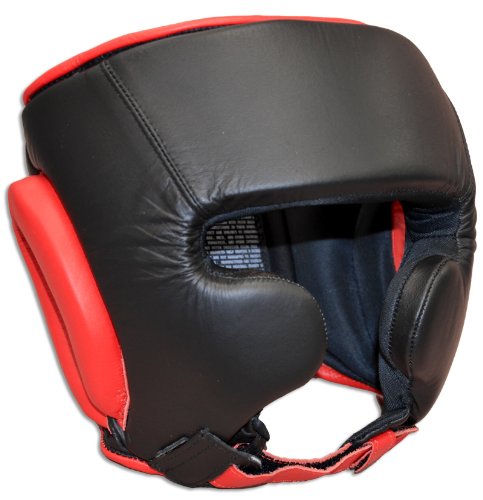 Premium Leather Boxing Headgear for Training - Ideal for Boxing, Muay Thai, MMA & Krav Maga | Protective Sparring Gear for Fighters & Martial Arts Enthusiasts