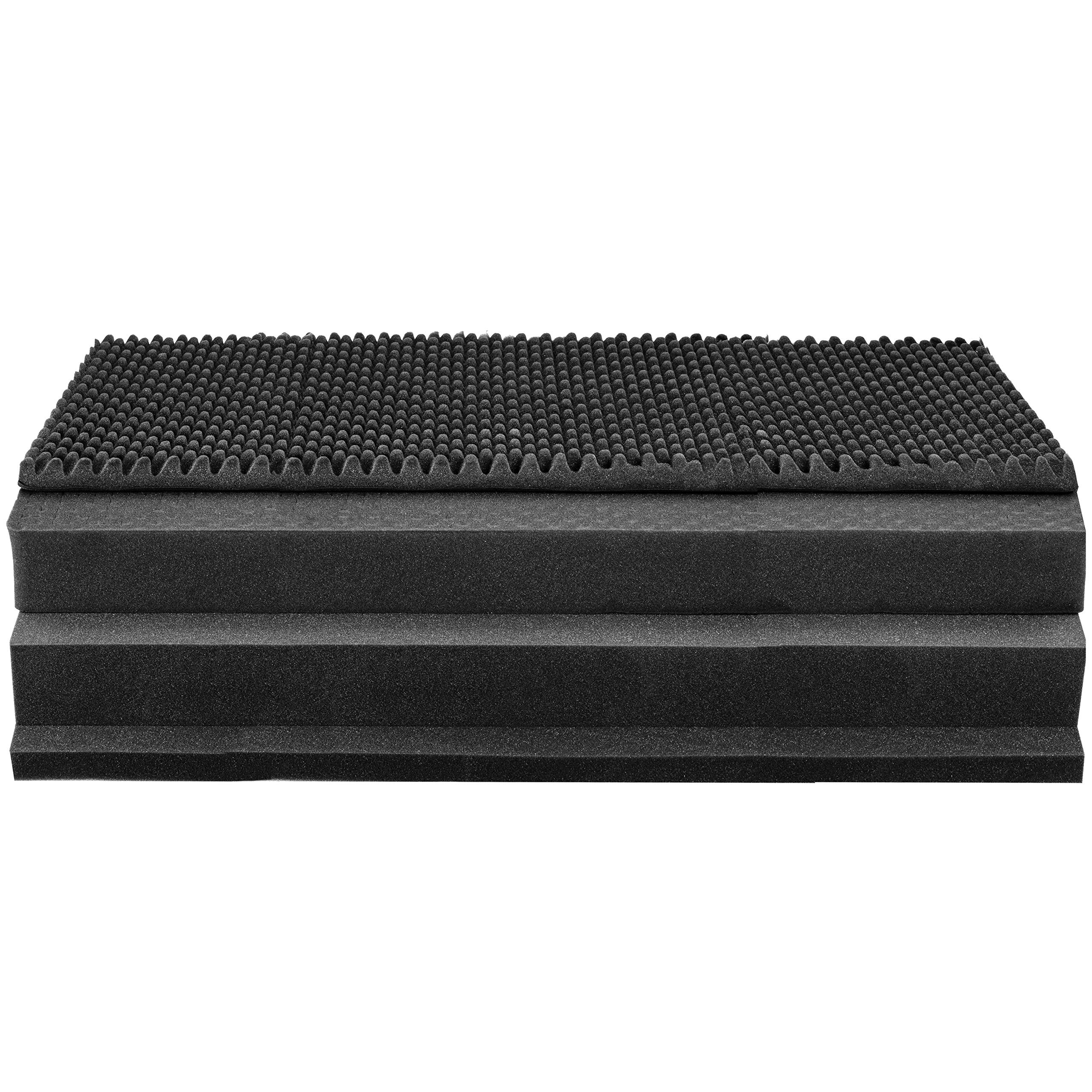Eylar XL 44 Inch Heavy Duty Waterproof Rifle Case with Foam Insert - TSA Approved Lockable Hard Transport Case for 3 Rifles | Perfect for Air Travel, Hunting Trips & Firearm Storage