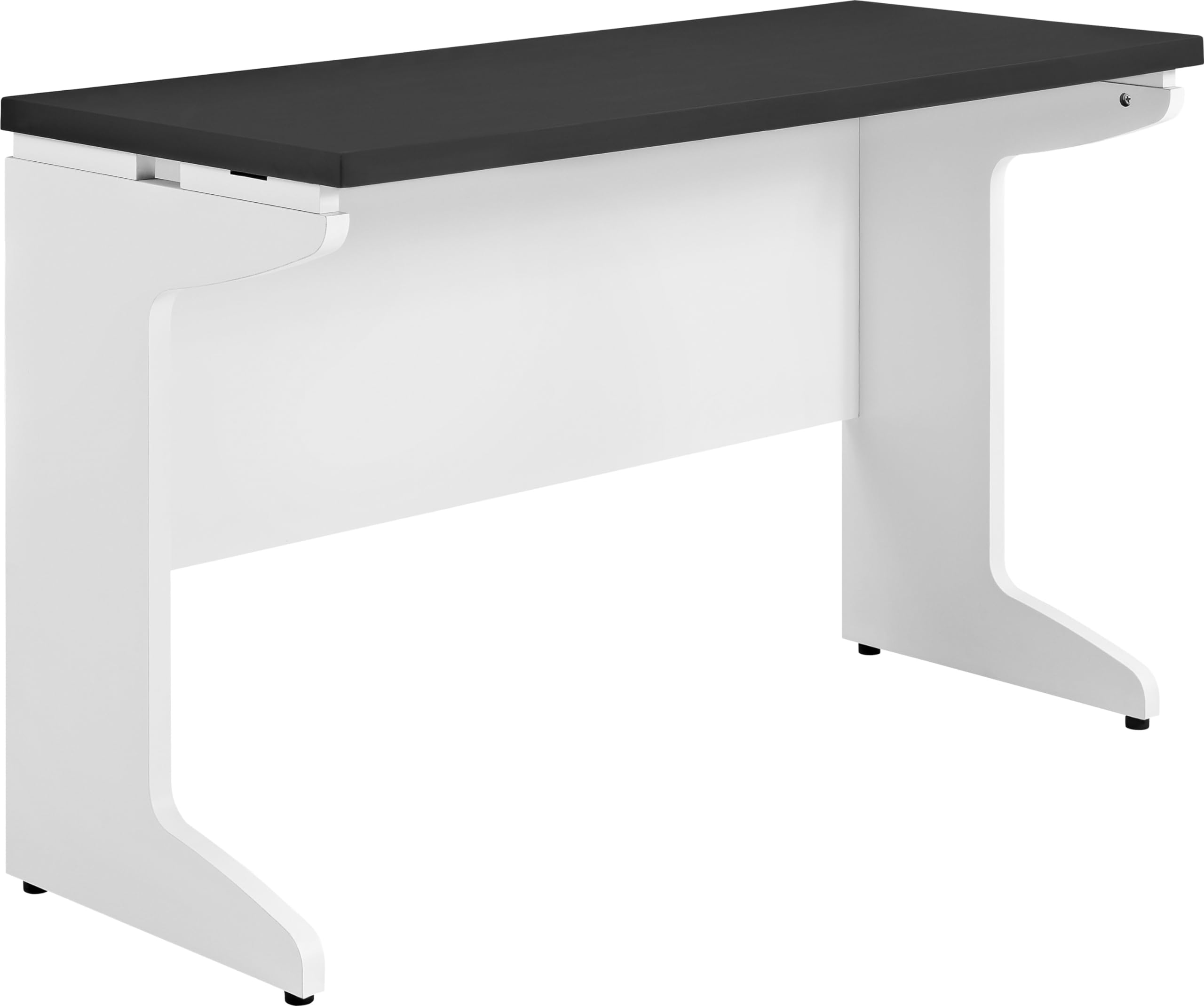 Ameriwood Home Pursuit Bridge Desk - White Modern Writing Desk for Home Office, Study & Small Spaces - Perfect for Remote Work & Online Classes
